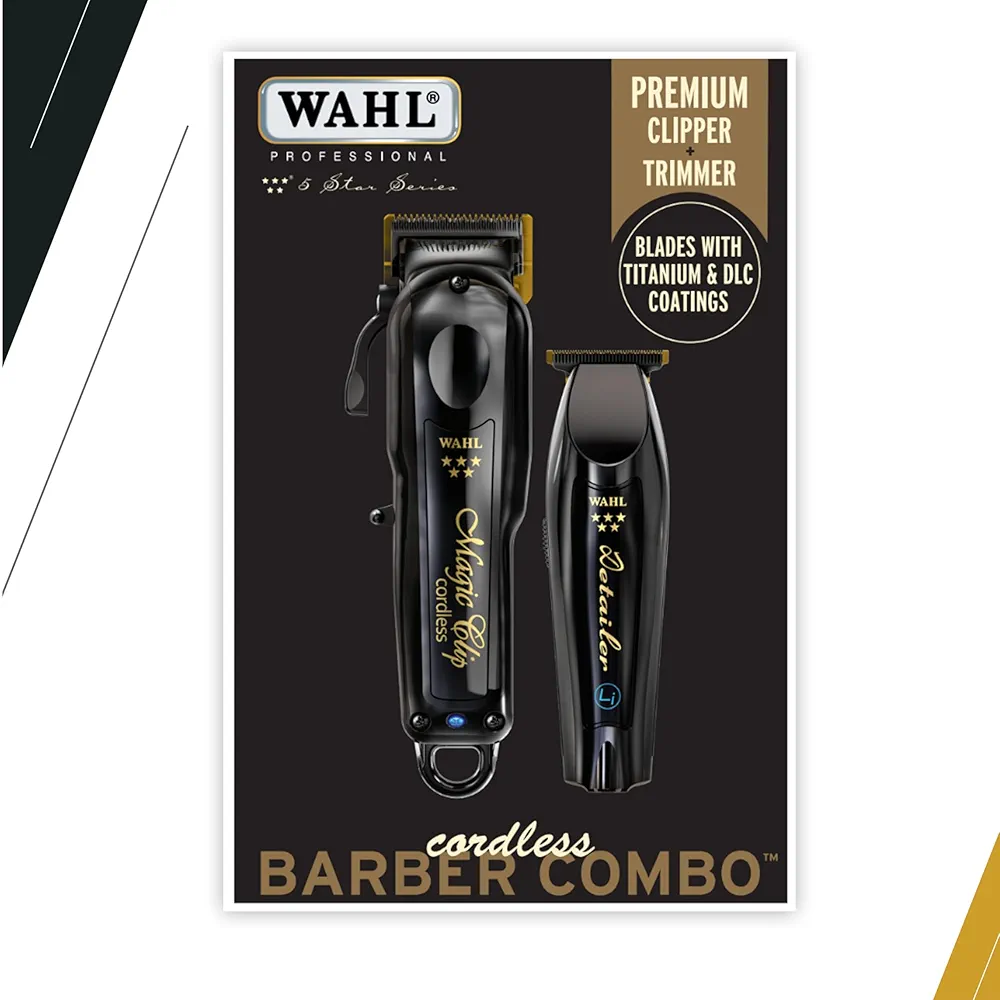 ست ماشین اصلاح حجم زن(مجیک کلیپ)و خط زن(دیتیلر)ال آی وال باربر کمبو اصل